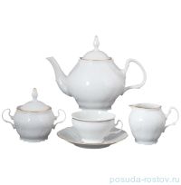Чайный сервиз на 6 персон 15 предметов &quot;Бернадотт /Отводка золото&quot; Е-М / 122844