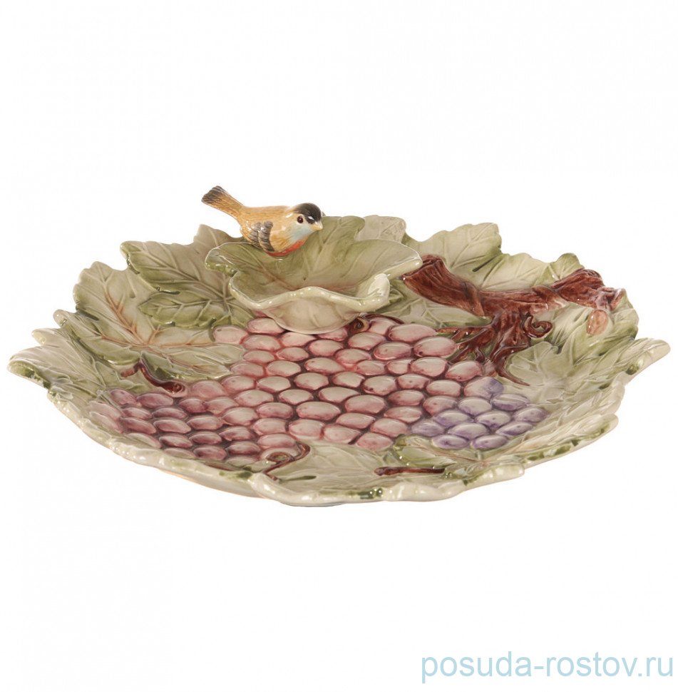 Блюдо 30 см круглое "Виноград" / 268558