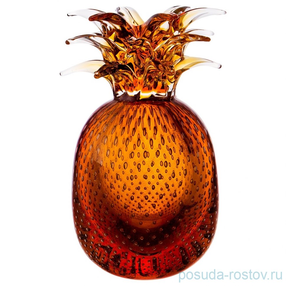 Статуэтка 12 х 22 см янтарный "Ананас" / 172351