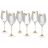 Бокалы для белого вина 360 мл 6 шт 3х3 &quot;Celebration /Горошек+ полоска&quot; янтарная ножка / 148550