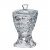 Ваза для конфет 14,6 x 14,6 x 24,5 см н/н с крышкой "Фасет /Без декора" / 098838