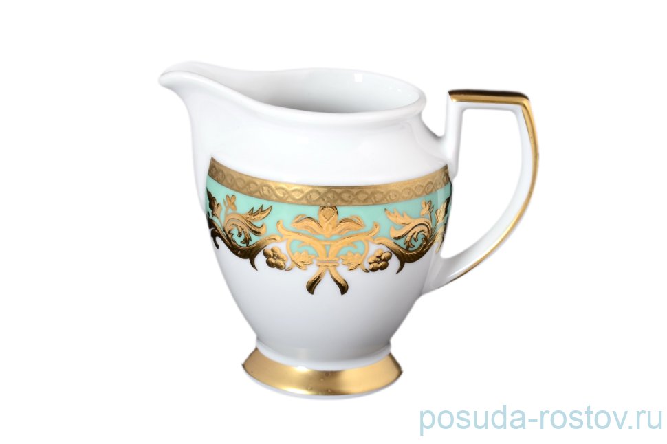 Молочник 250 мл "Наталия /Бирюза в золотой роскоши" / 120920 Молочник 250 мл "Наталия /Бирюза в золотой роскоши" / 120920