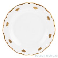 Блюдо 30 см круглое глубокое &quot;Аляска /Золотые розочки&quot; / 353437