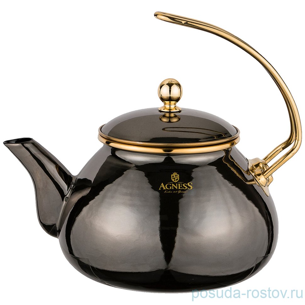 Чайник 2,2 л эмалированный шоколад "agness /тюдор" / 209826