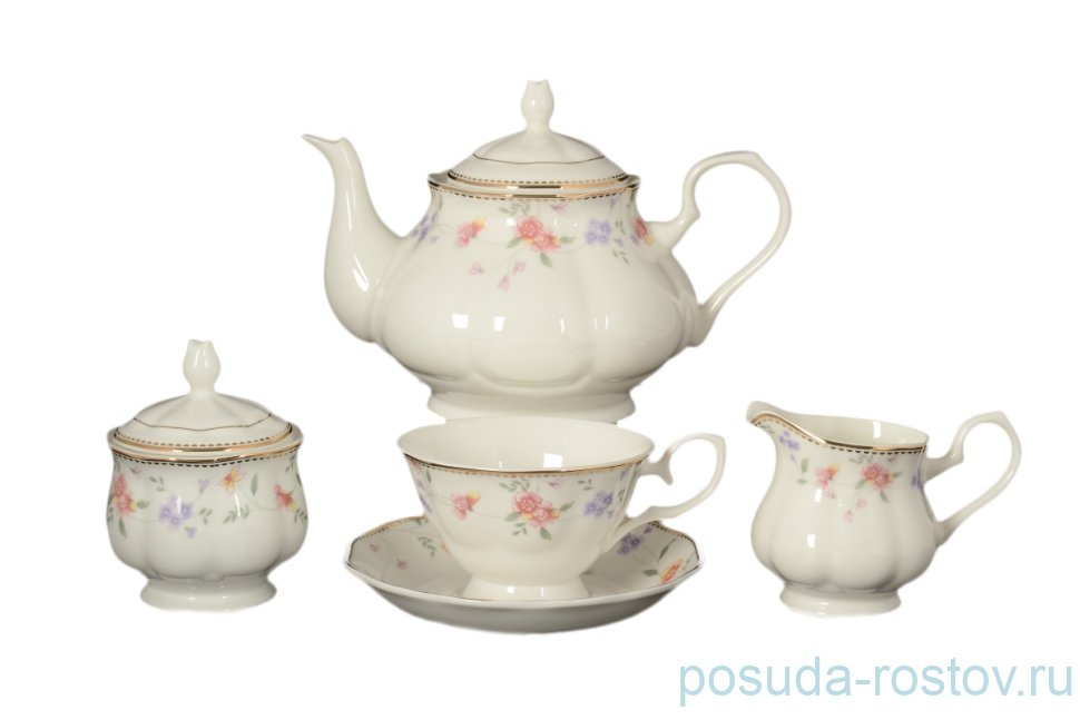 Чайный сервиз на 6 персон 17 предметов "Алиса" / 105543 Чайный сервиз на 6 персон 17 предметов "Алиса" / 105543