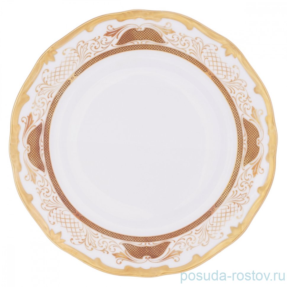 Тарелка 22 см 1 шт "Веймар /Симфония /Золотая" / 206606 Тарелка 22 см 1 шт "Веймар /Симфония /Золотая" / 206606