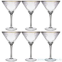 Бокал для мартини 350 мл 1 шт &quot;Рим /Отводка золото&quot;  / 262676