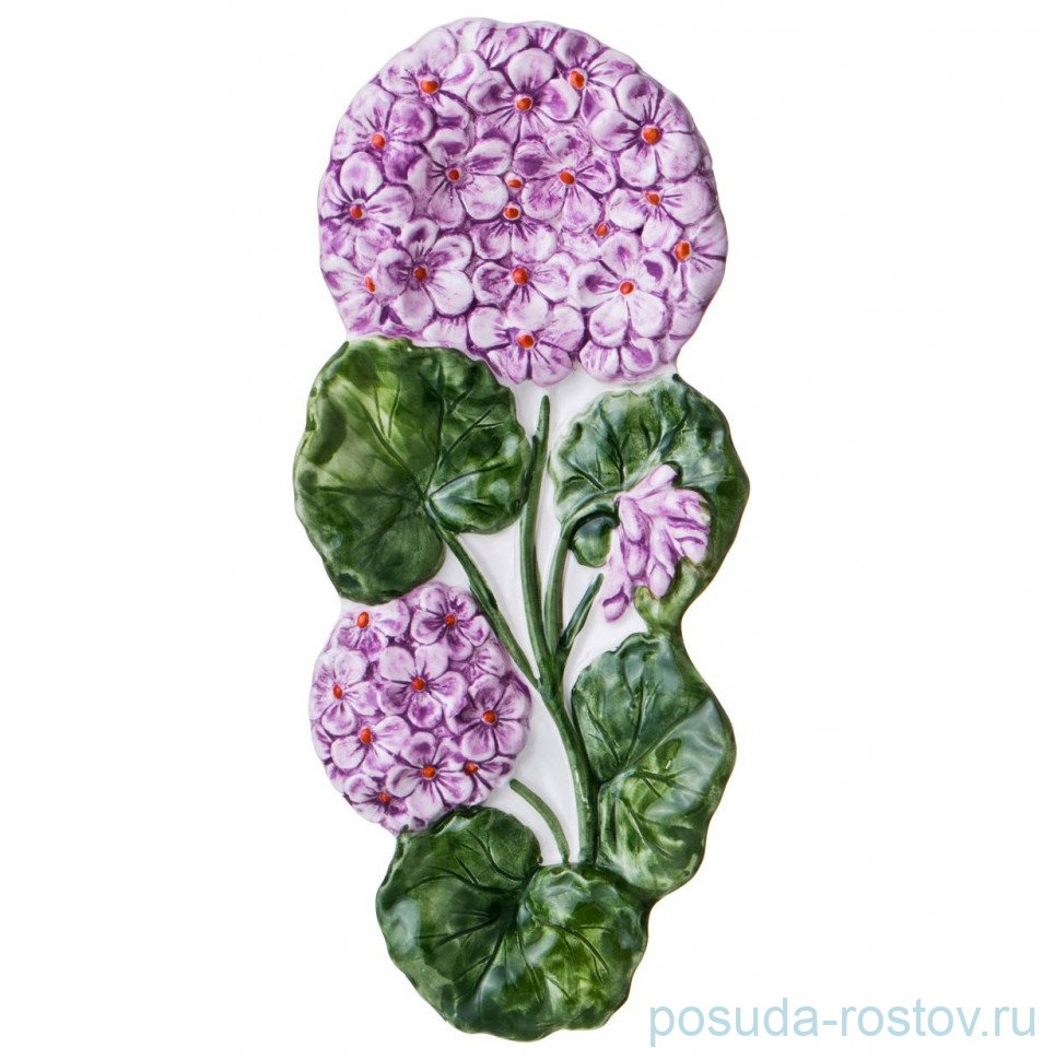 Подставка под ложку 27 х 11 см "гортензия розовая" / 170547 Подставка под ложку 27 х 11 см "гортензия розовая" / 170547