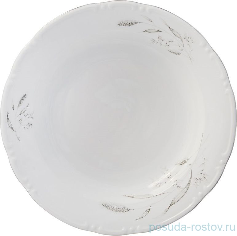 Блюдо 31 см глубокое круглое "Констанция /Серебряные колосья" / 159270 Блюдо 31 см глубокое круглое "Констанция /Серебряные колосья" / 159270