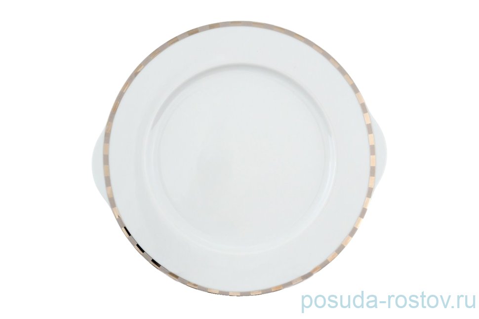 Пирожковая тарелка 27 см "Опал /Платиновые пластинки" / 056499