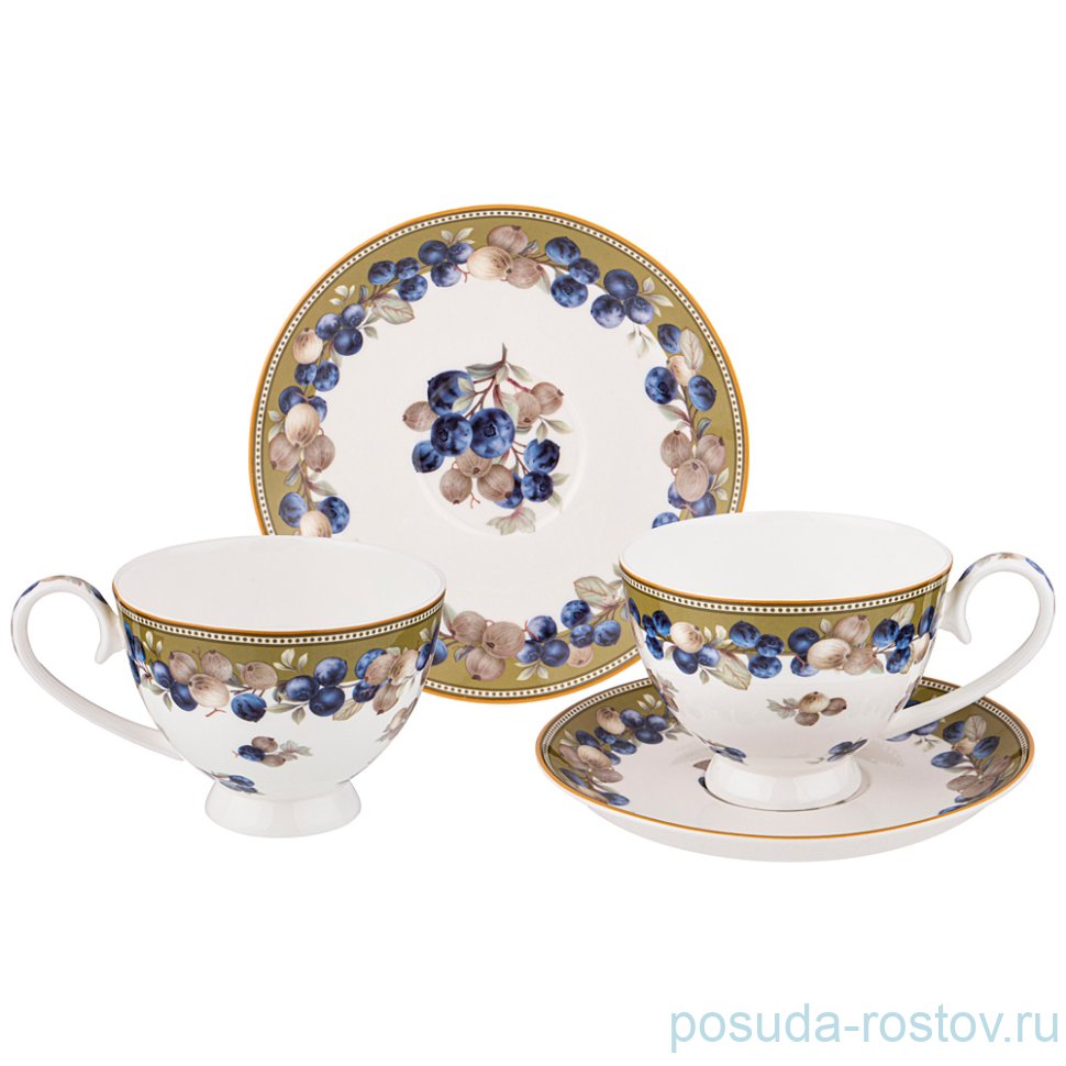 Набор чайных пар 250 мл 2 шт "Фрукты" / 271671 Набор чайных пар 250 мл 2 шт "Фрукты" / 271671