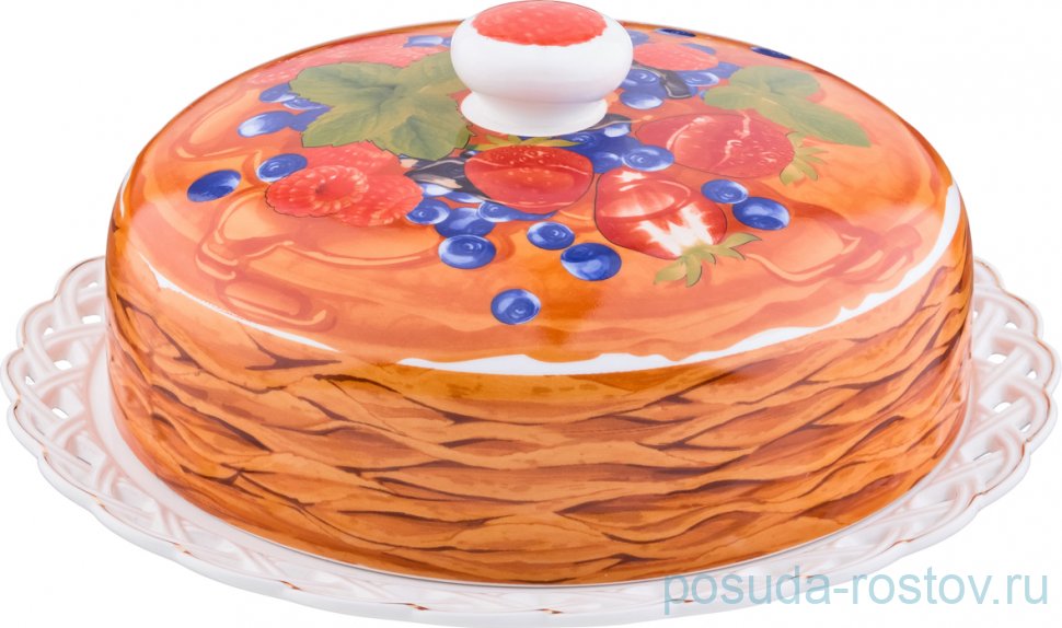 Блюдо для блинов 25 см с крышкой "Маленькие хитрости хозяйки" / 196790 Блюдо для блинов 25 см с крышкой "Маленькие хитрости хозяйки" / 196790