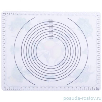 Коврик для раскатки теста 50 х 39 см &quot;Секретные ингредиенты&quot; / 278934