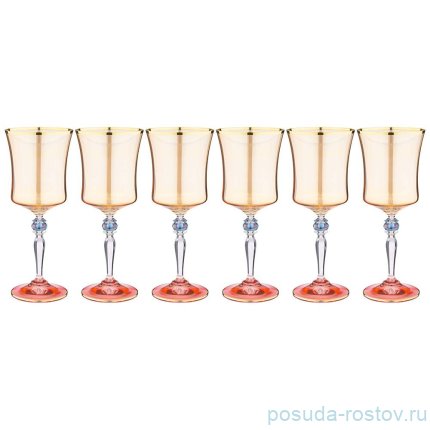 Бокалы для красного вина 300 мл 6 шт &quot;Грация /Янтарные&quot; / 276527