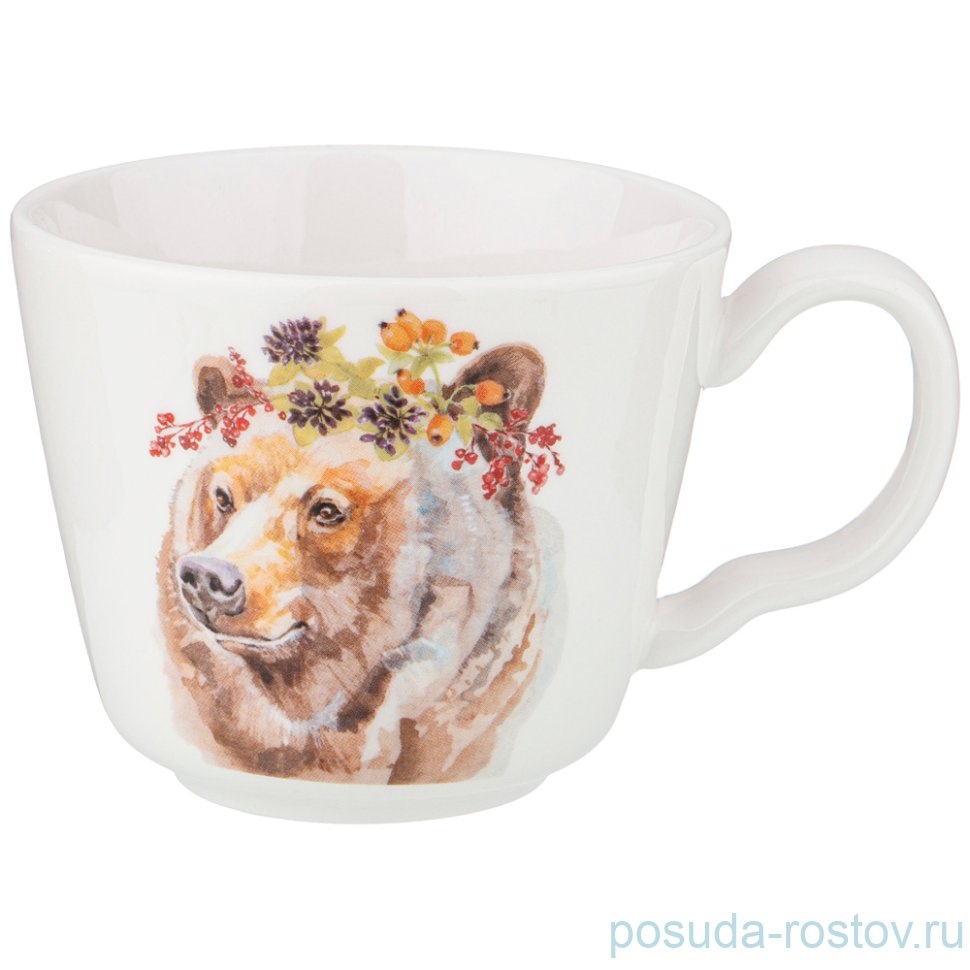 Кружка 450 мл "Лесная сказка /Медведь" / 213589
