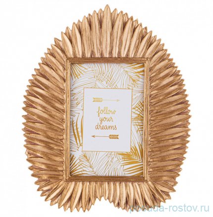 Фоторамка 21 х 2 х 26 см золото &quot;Ботаника&quot; / 285322