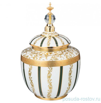 Конфетница 22 х 22 х 35 см с крышкой &quot;Crown&quot; / 273826