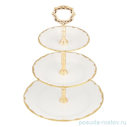 Этажерка 3-х ярусная &quot;Офелия /2641 /Золото&quot; / 353451