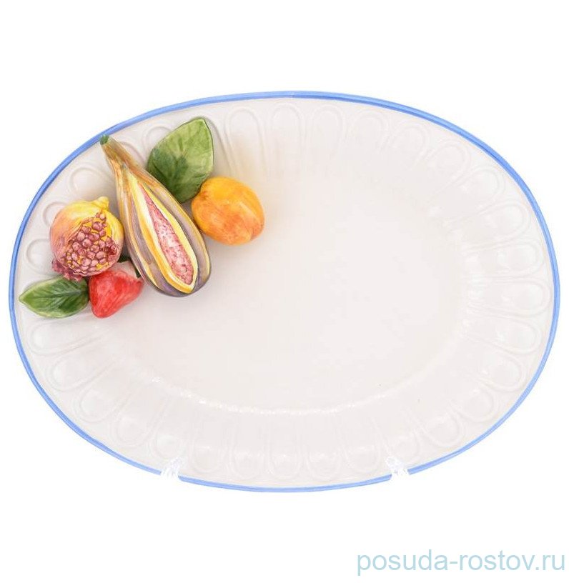 Поднос 35 х 25 см овальный "фрукты" / 261886 Поднос 35 х 25 см овальный "фрукты" / 261886