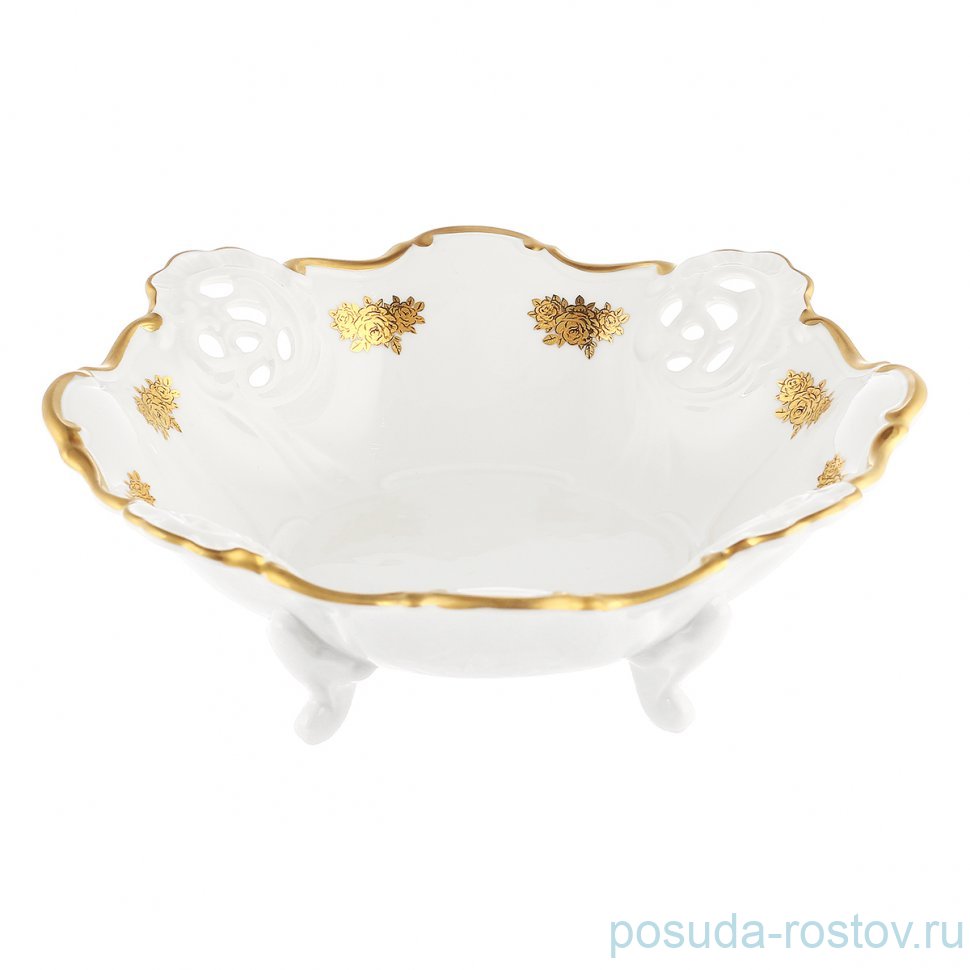 Фруктовница 21 см Барбарина "Аляска /Золотые розочки" / 353452