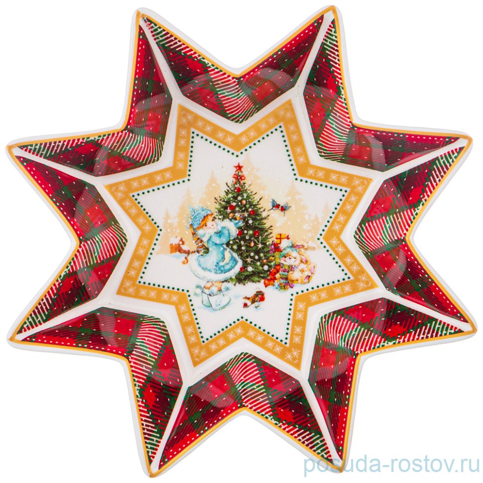 Блюдо 17 х 4 см Звезда "Снегурочка" / 225180 Блюдо 17 х 4 см Звезда "Снегурочка" / 225180