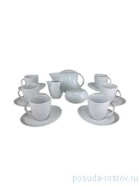 Чайный сервиз на 6 персон 15 предметов &quot;Лоос /Платиновые полоски&quot; / 232083