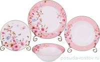 Набор тарелок на 6 персон 24 предмета &quot;онфлёр&quot; (с салатниками) / 195412