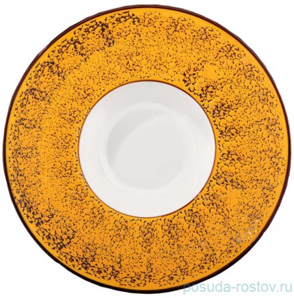 Тарелка 27 см глубокая жёлтая &quot;Splash&quot; / 261831