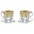 Чайные пары 260 мл 4 предмета (2 чашки + 2 блюдца) &quot;Astra Gold /Бежевая&quot; / 107161