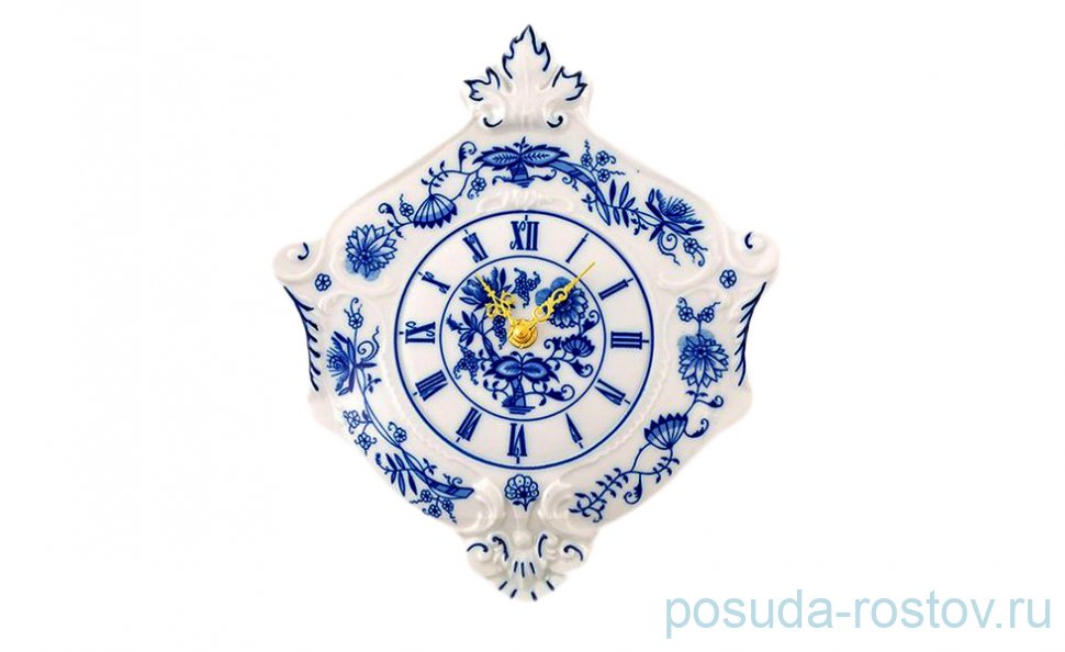 Часы 27 см настенные гербовые "Мэри Энн /Гжель" / 157868