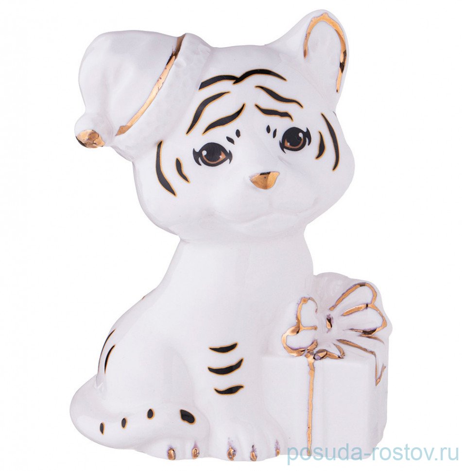 Фигурка 8 х 6 х 9,5 см белая "Тигренок" / 263833