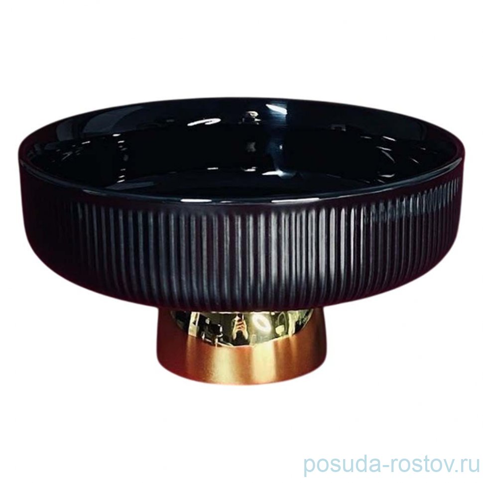 Фруктовница 27,5 х 13 см н/н чёрная "Multicolor" (подарочная упаковка)  / 374785