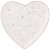 Тарелка 21,5 х 2 см 1 шт Сердце "Emily" / 245633