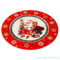 Блюдо 32 х 3 см вращающееся круглое &quot;Рождественская коллеция&quot; / 190189