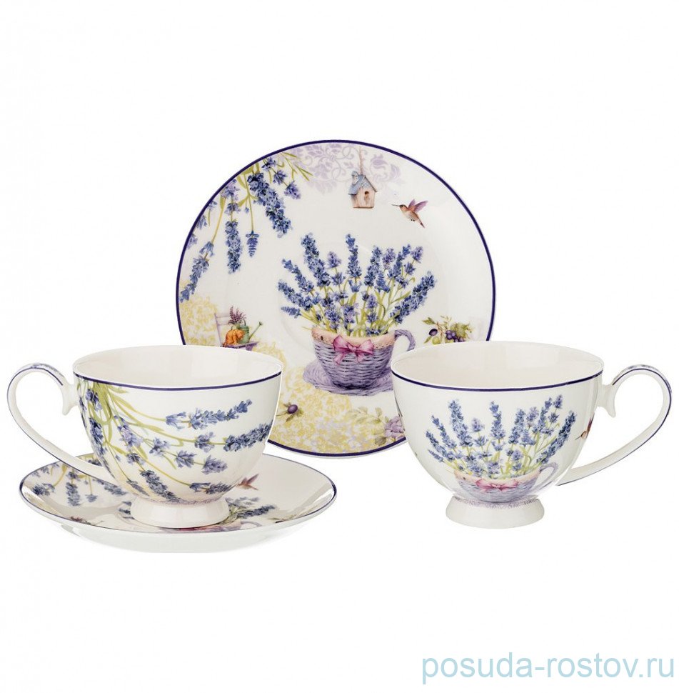 Набор чайных пар 250 мл 2 шт "прованс /лаванда" / 196695