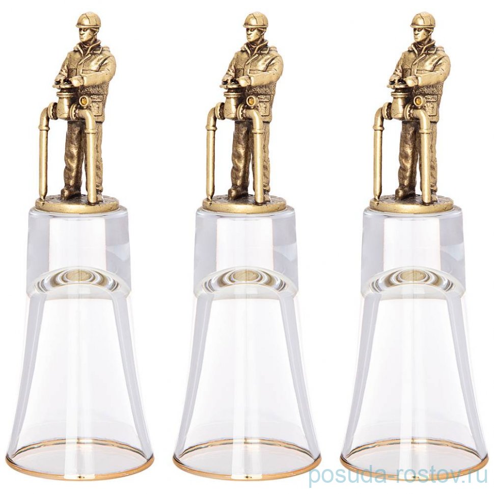 Стопки 60 мл 3 шт штрафные "Газовщик" / 274846 Стопки 60 мл 3 шт штрафные "Газовщик" / 274846