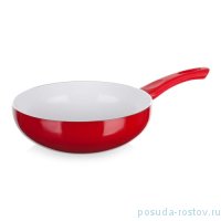 Сковорода 28 х 5 см  c керамической антипригарной поверхностью красная &quot;Banquet /Ceramia&quot; / 152481