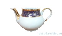 Заварочный чайник 1,2 л &quot;Констанция /Синяя полоса с золотом&quot; (без крышки) / 118002