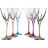 Бокалы для белого вина 210 мл 6 шт &quot;Фьюжн /разноцветные ножки&quot; / 117026