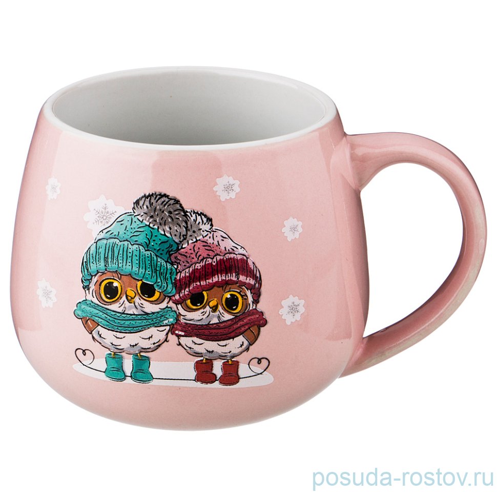 Кружка 350 мл "Милые совята /Розовый" / 187119 Кружка 350 мл "Милые совята /Розовый" / 187119