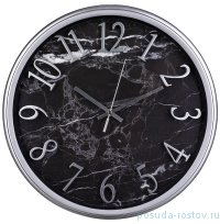Часы настенные 36 см кварцевые темный мрамор &quot;LOVELY HOME&quot; / 187956