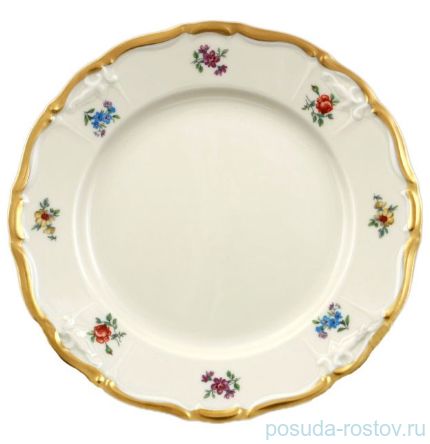 Набор тарелок 19 см 6 шт &quot;Мария-Луиза /Мелкие цветы /матовое золото /СК&quot; / 072160