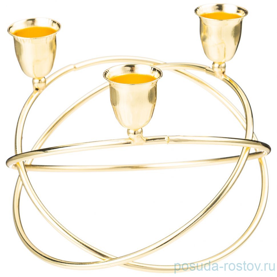 Подсвечник на 3 свечи 14,5 х 11 см / 340755