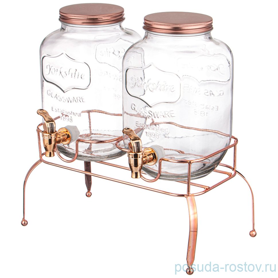 Диспенсеры для напитков 2 шт по 4 л на подставке / 271192 Диспенсеры для напитков 2 шт по 4 л на подставке / 271192