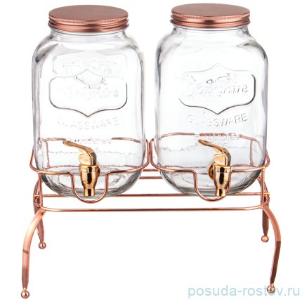 Диспенсеры для напитков 2 шт по 4 л на подставке / 271192