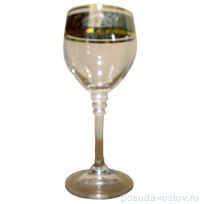 Бокалы для белого вина 150 мл 6 шт &quot;Оливия /Цветочный узор на платине&quot; / 123673