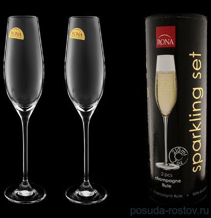 Бокалы для шампанского 210 мл 2 шт &quot;Tubus/Sparkling set /Без декора&quot; / 095022