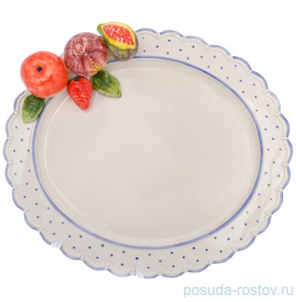 Поднос 41 х 34 см овальный &quot;Фрукты&quot; / 247848