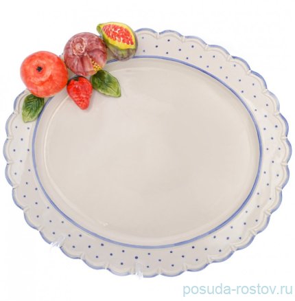 Поднос 41 х 34 см овальный &quot;Фрукты&quot; / 247848