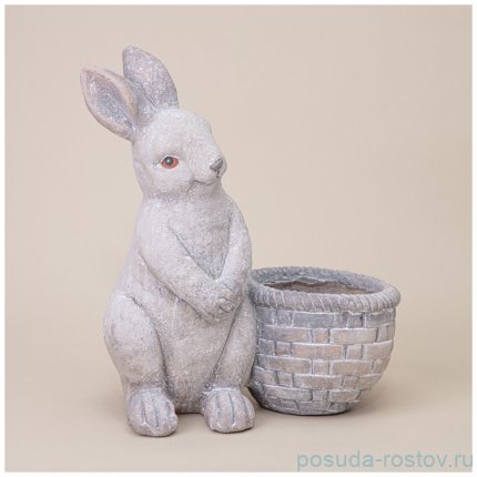 Кашпо декоративное 19 x 16,3 x 32,2 см &quot;Кролик&quot; / 344793